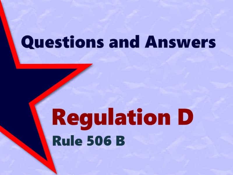 Regulation D - Rule 506B