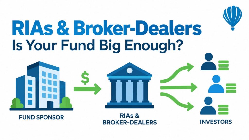 RIA and broker-dealer capital distribution for a private real estate fund