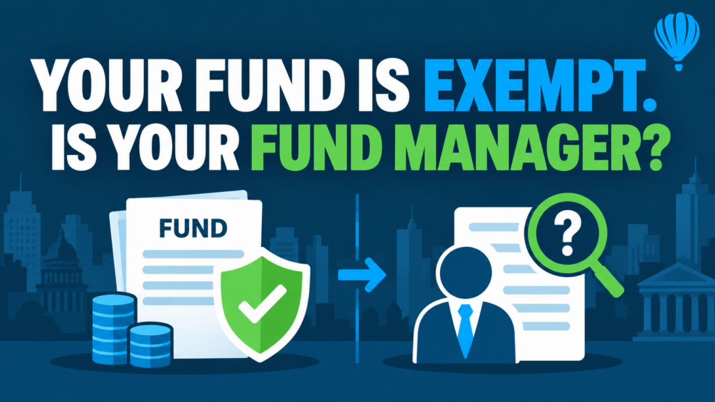 Private fund exemption compared with fund manager investment adviser compliance