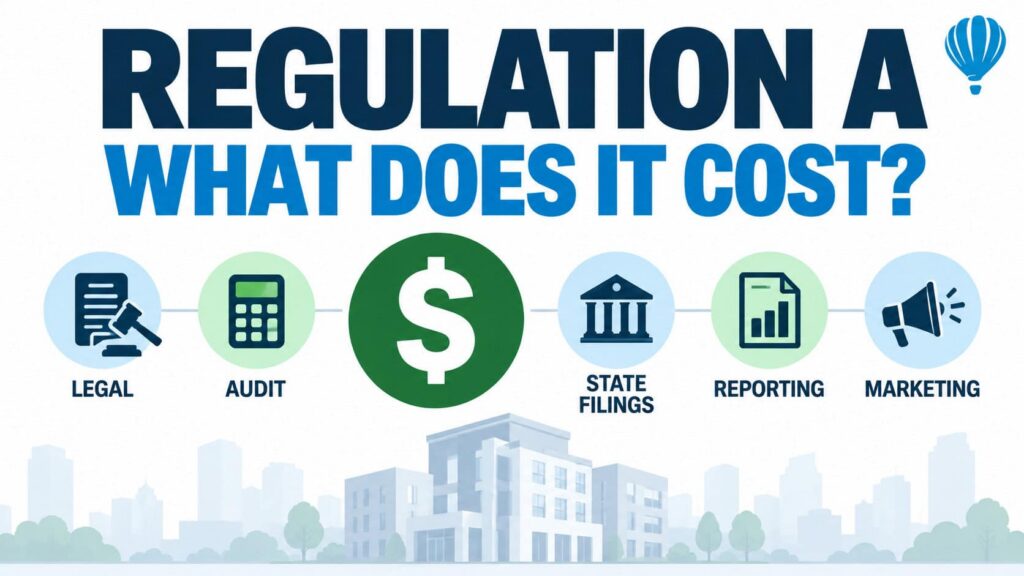 Regulation A real estate offering cost including legal, audit, state filing, reporting and marketing expenses
